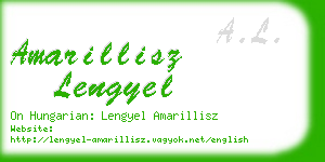 amarillisz lengyel business card